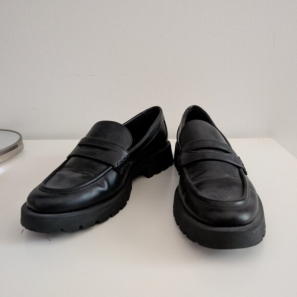 A New Day Black Loafers | Classic Slip-On Flats for Work & Casual - Picture 1 of 4